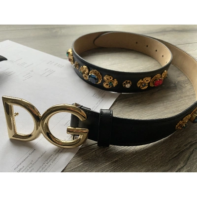 Pre-owned Dolce & Gabbana Multicolour Leather Belt