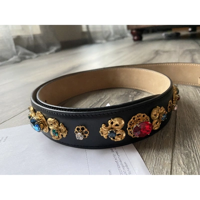Pre-owned Dolce & Gabbana Multicolour Leather Belt
