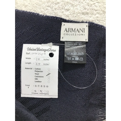 Pre-owned Armani Collezioni Wool Scarf