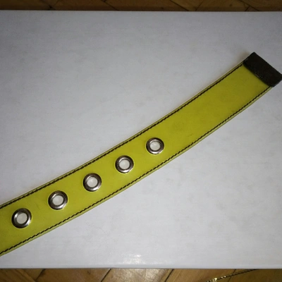 Pre-owned Miu Miu Belt In Yellow