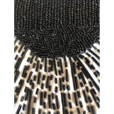 Pre-owned Patrizia Pepe Pearls Necklace In Black