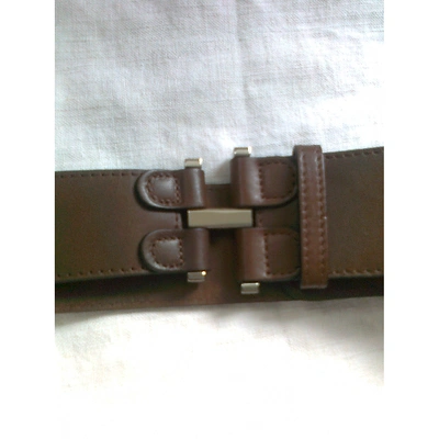 Pre-owned Marni Leather Belt In Brown