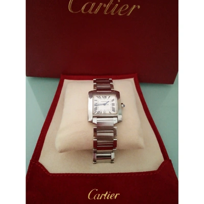 Pre-owned Cartier Tank Française Steel Watch