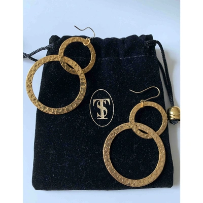 Pre-owned Sylvia Toledano Gold Gold Plated Earrings