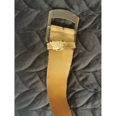 Pre-owned Roberto Cavalli Beige Suede Belts