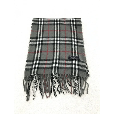 Pre-owned Burberry Wool Scarf In Pattern