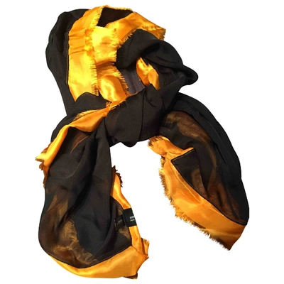 Pre-owned Alexis Mabille Black Silk Scarf