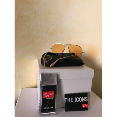 Pre-owned Ray Ban Gold Metal Sunglasses