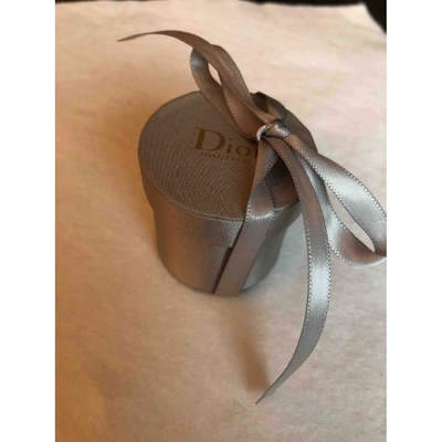 Pre-owned Dior Gourmette Silver White Gold Ring
