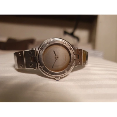 Pre-owned Cartier Santos Ronde Silver Steel Watch