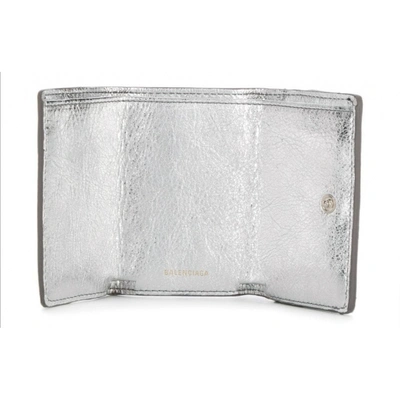 Pre-owned Balenciaga Silver Leather Wallet