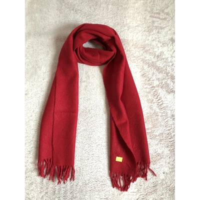 Pre-owned Alfred Dunhill Cashmere Scarf In Red