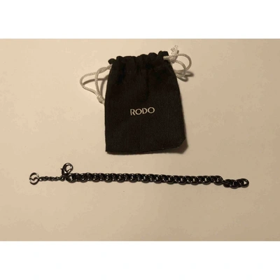 Pre-owned Rodo Black Metal Bracelet