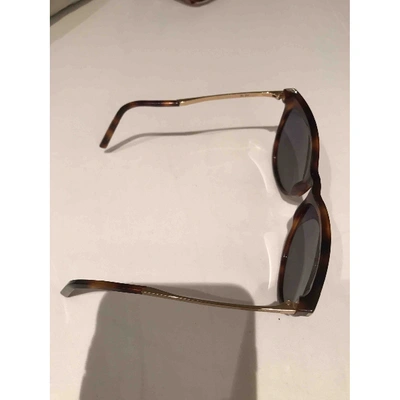 Pre-owned Saint Laurent Camel Sunglasses