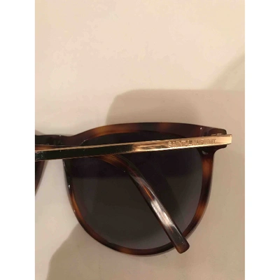 Pre-owned Saint Laurent Camel Sunglasses