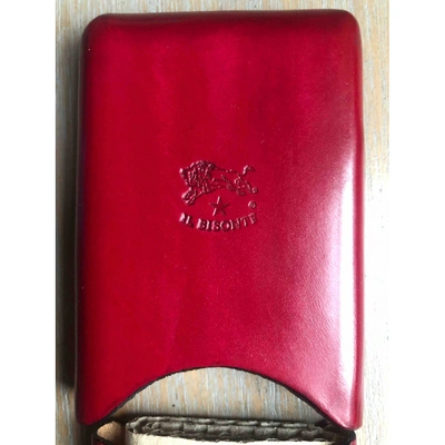 Pre-owned Il Bisonte Red Leather Purses, Wallet & Cases