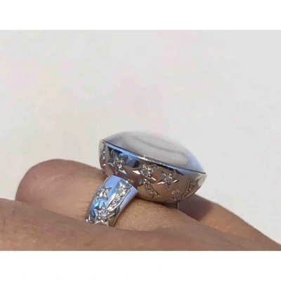 Pre-owned Chanel Comète Multicolour White Gold Ring