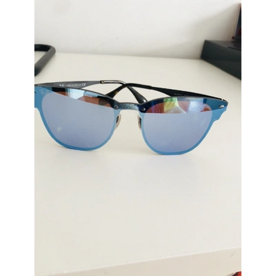 Pre-owned Ray Ban Blue Metal Sunglasses