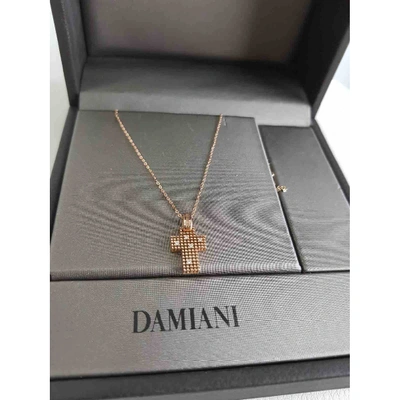 Pre-owned Damiani Pink Pink Gold Necklace