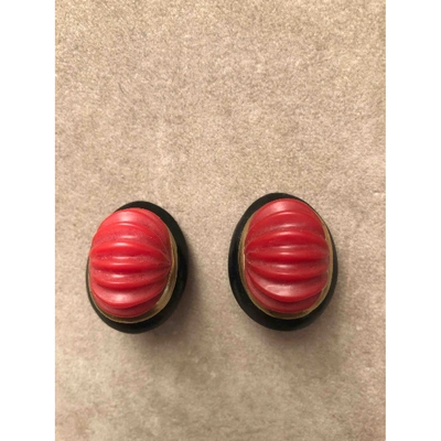 Pre-owned Siki Im Earrings In Red