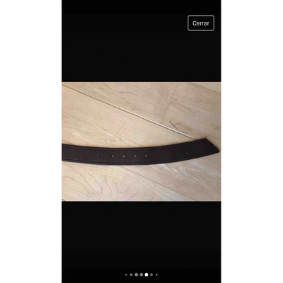 Pre-owned Prada Leather Belt In Purple