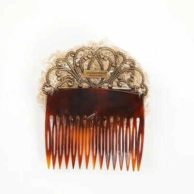 Pre-owned Dolce & Gabbana Pin & Brooche In Brown