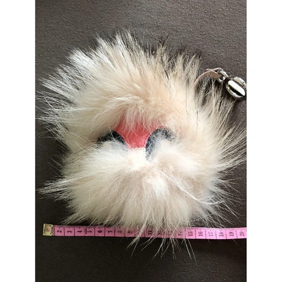 Pre-owned Fendi Bag Bug Pink Fox Bag Charms