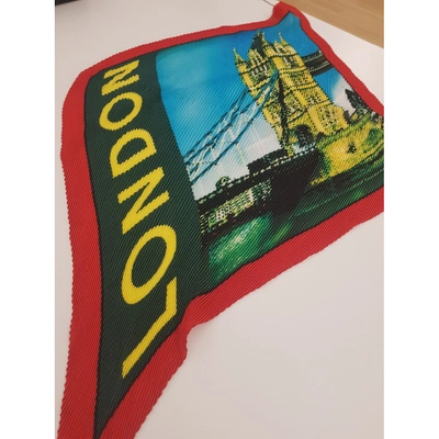 Pre-owned Balenciaga Silk Neckerchief In Multicolour