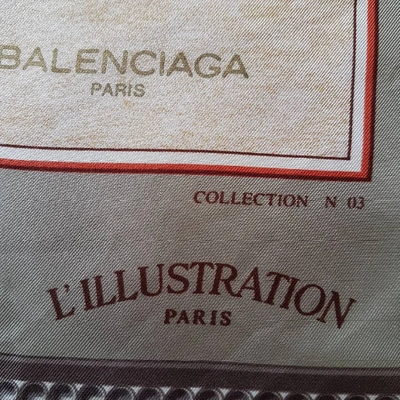 Pre-owned Balenciaga Silk Neckerchief In Multicolour
