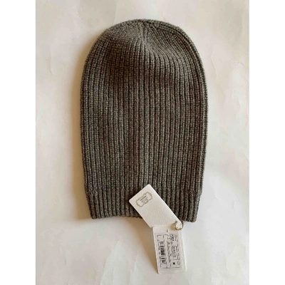 Pre-owned Agnona Cashmere Hat In Brown