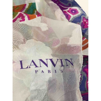 Pre-owned Lanvin Silk Neckerchief In Multicolour