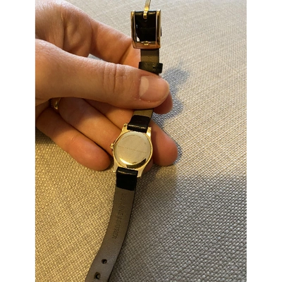 Pre-owned Marc Jacobs Black Steel Watch