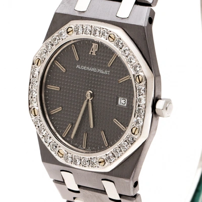 Pre-owned Audemars Piguet Royal Oak Lady Grey Titanium Watch