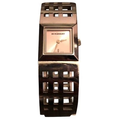 Pre-owned Burberry Watch In Silver