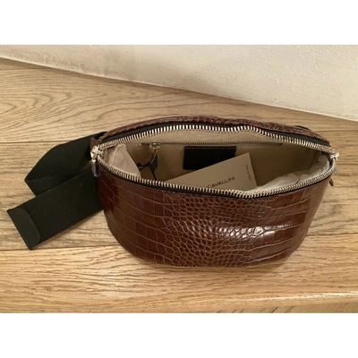 Pre-owned Erika Cavallini Leather Purse In Brown
