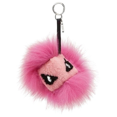 Pre-owned Fendi Bag Bug Pink Fox Bag Charms