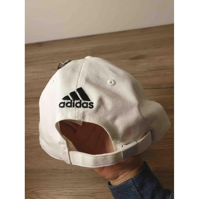 Pre-owned Adidas Originals White Cotton Hat