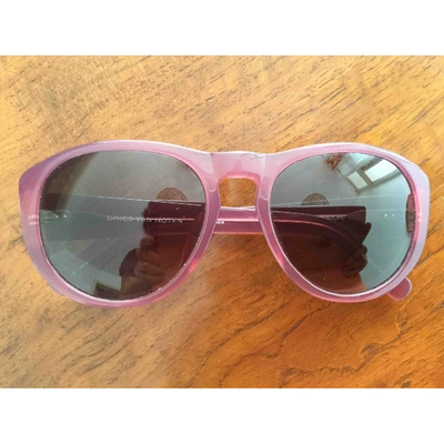 Pre-owned Dries Van Noten Pink Sunglasses