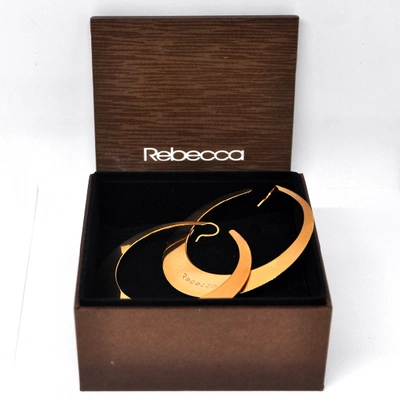 Pre-owned Rebecca Earrings In Gold