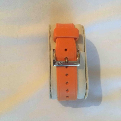 Pre-owned Dolce & Gabbana Orange Steel Watch