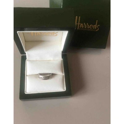 Pre-owned Harrods Silver White Gold Ring