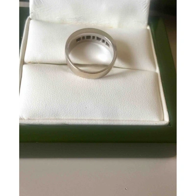 Pre-owned Harrods Silver White Gold Ring