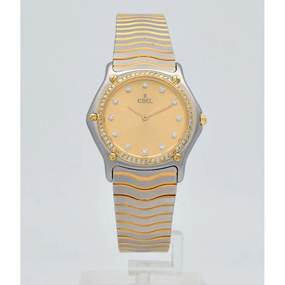Pre-owned Ebel Sportwave Silver Gold And Steel Watch