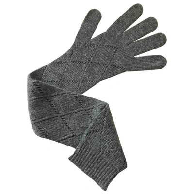 Pre-owned Prada Grey Wool Gloves