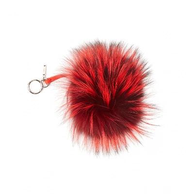 Pre-owned Fendi Bag Bug Red Fox Bag Charms