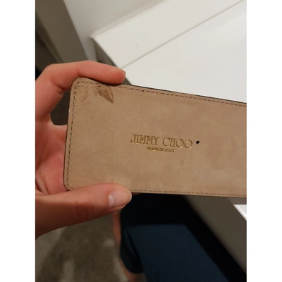Pre-owned Jimmy Choo Leather Belt In Green