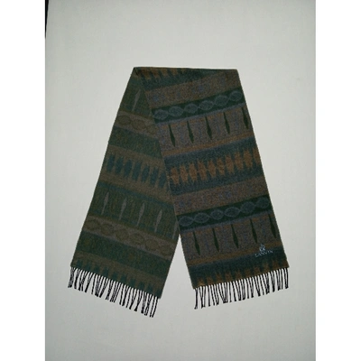 Pre-owned Lanvin Wool Scarf In Multicolour