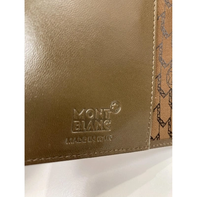 Pre-owned Montblanc Leather Purse In Brown