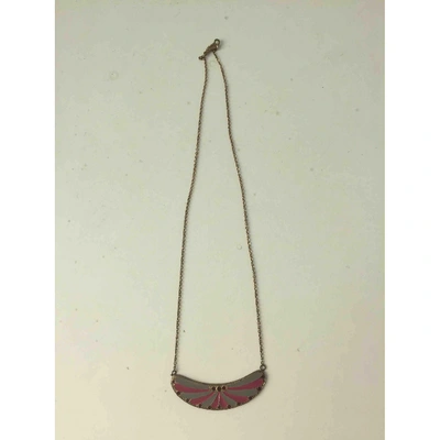 Pre-owned Aime Necklace In Pink