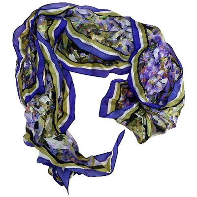 Pre-owned Roberto Cavalli Silk Scarf In Multicolour